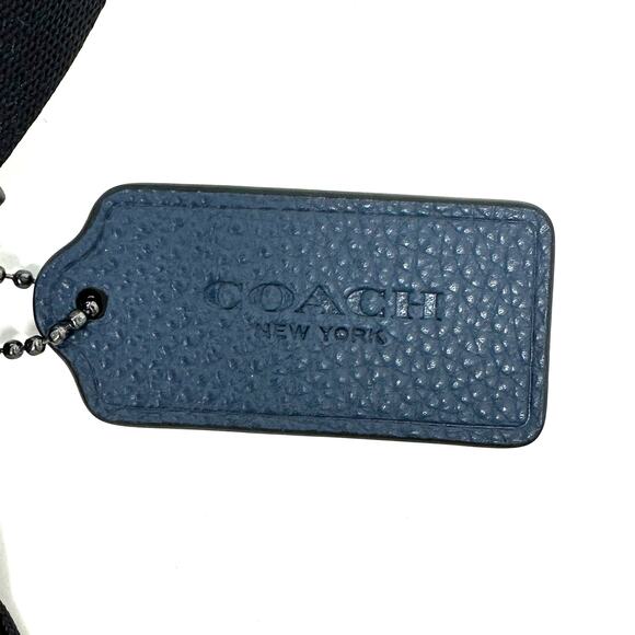 Coach Elias Belt Bag Denim Blue Suede Leather CL946 - Picture 8 of 9